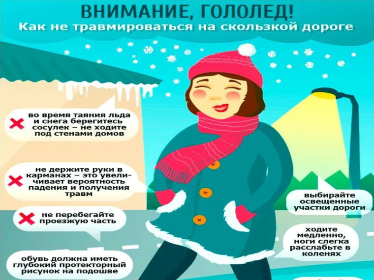 Как не травмироваться на скользкой дороге. Как не травмироваться на скользкой дороге.